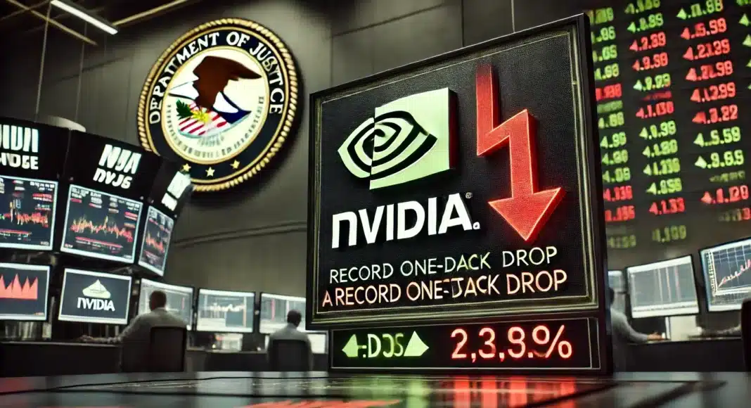 Nvidia Faces Record Single-Day Drop Following US Antitrust Subpoena