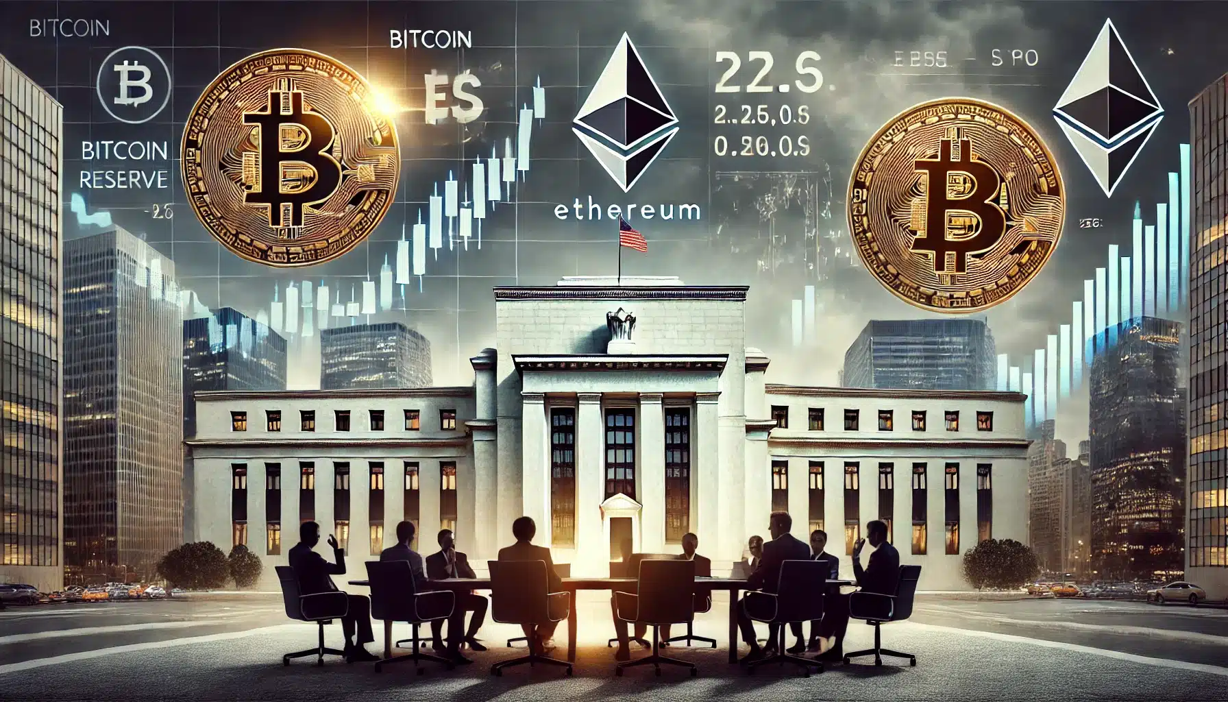 Tất ‍cả đều hướng ⁣về Cục Dự trữ ⁤Liên bang ‍Mỹ khi Bitcoin và Ethereum giảm giá