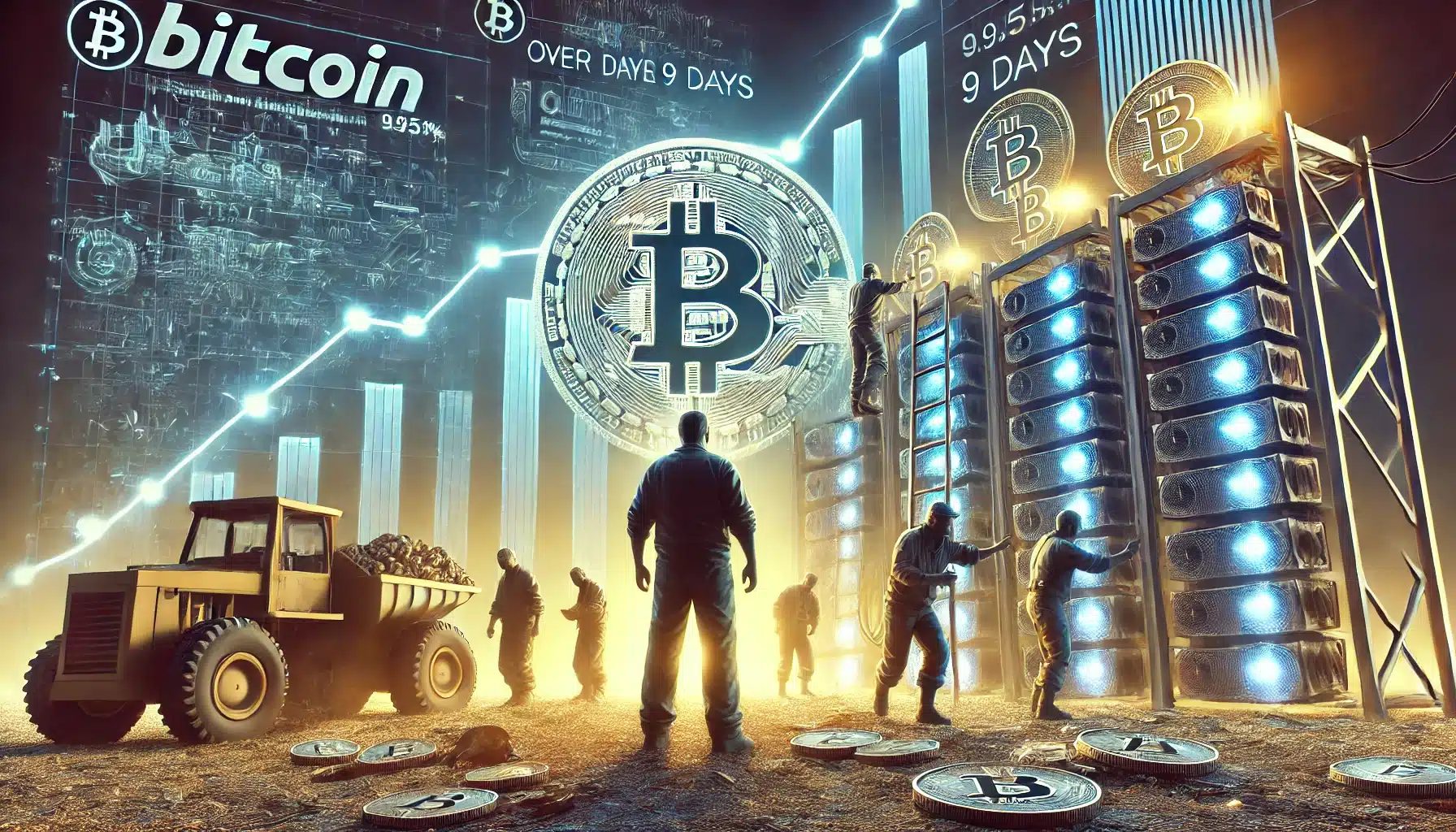 Khó khăn cho thợ mỏ Bitcoin sau khi hashrate giảm 9.95% trong 9 ngày