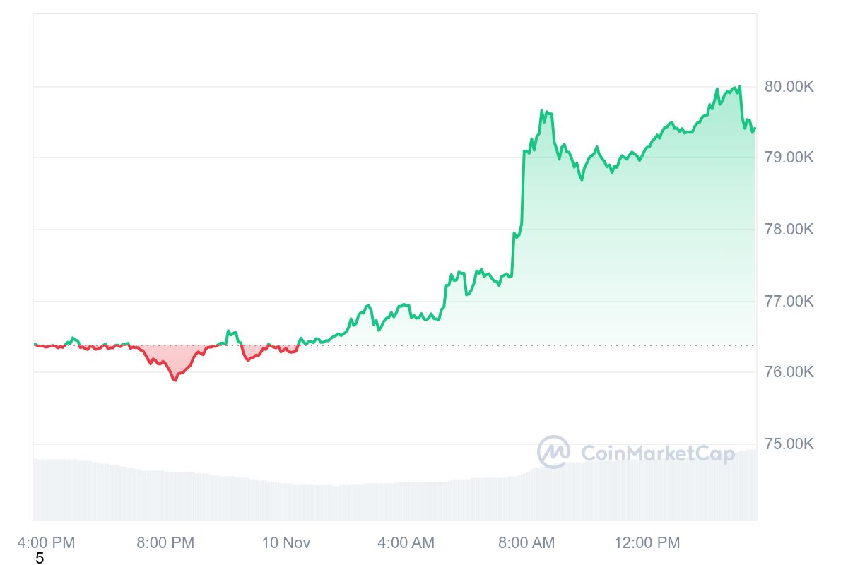 Bitcoin Surpasses $80,000: Will the Rally Continue or is a Correction Imminent? = Cafe Coin