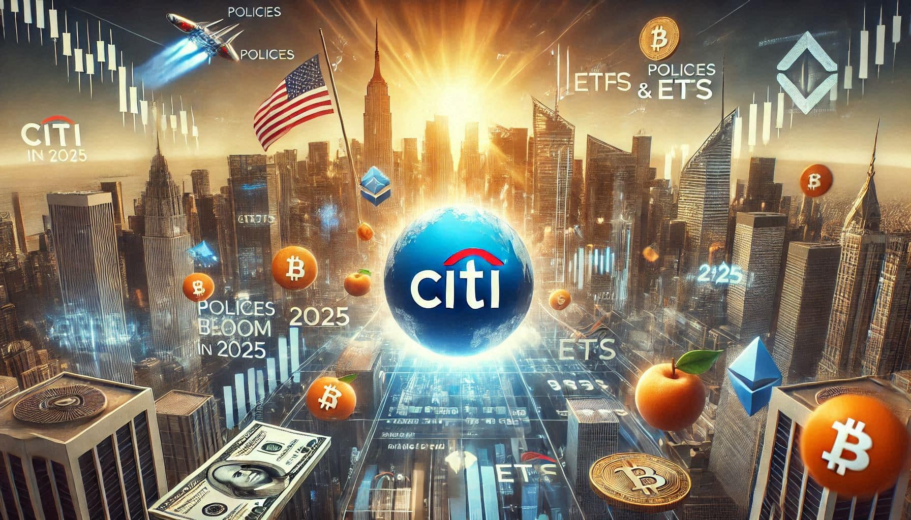 Citi dự đoán sự bùng nổ của tiền điện tử vào‍ năm 2025 khi chính sách của Trump và ETF có ⁤hiệu lực