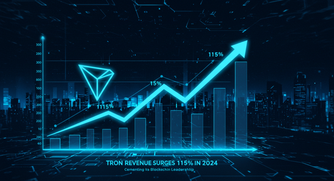 Tron Revenue Surges 115% in 2024, Cementing Its Blockchain Leadership