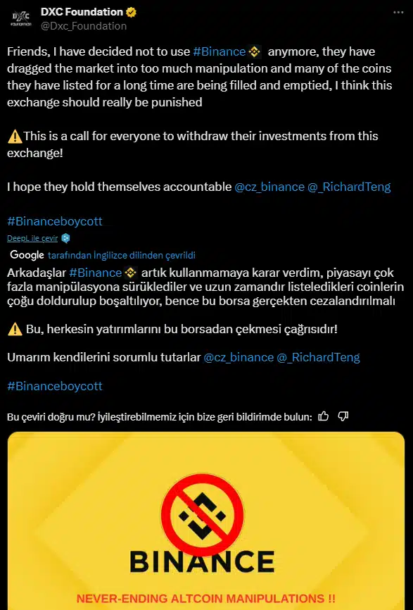 Binance Under Fire After Token Crash: ACT, LEVER and Others Plummet = The Bit Journal