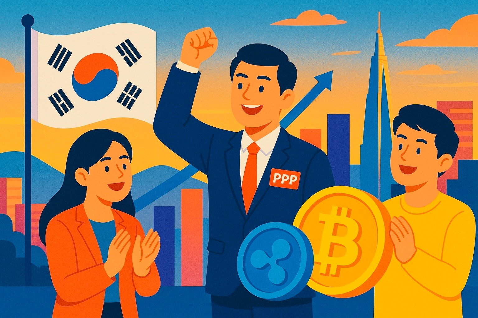 Các quỹ ETF tiền điện tử dựa trên giá giao ngay sẽ biến đổi cảnh quan tài chính của Hàn Quốc Đảng cầm quyền Hàn Quốc