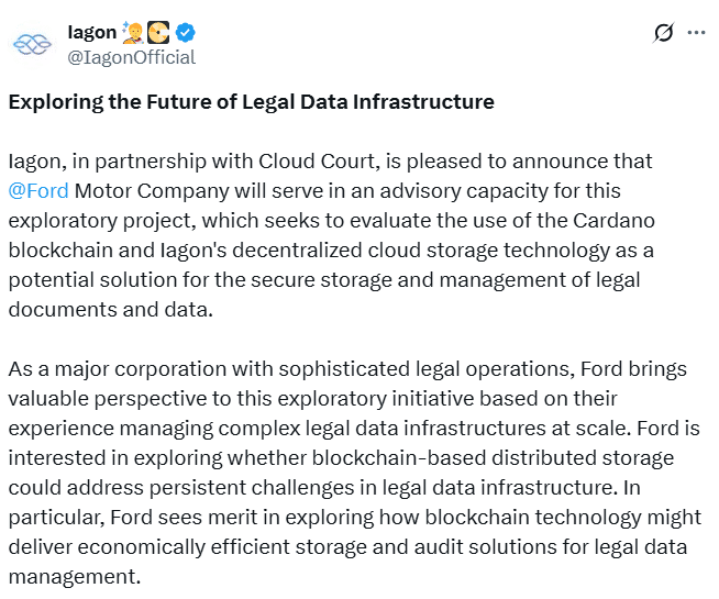 Dự án Blockchain của Ford