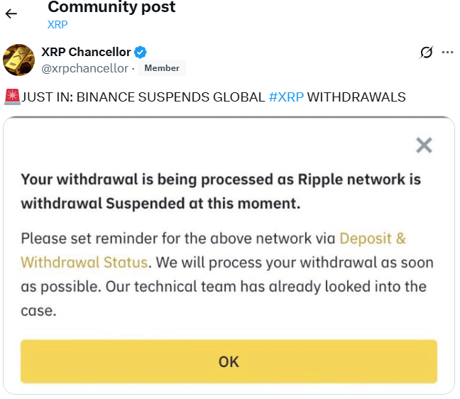 XRP​ withdrawals