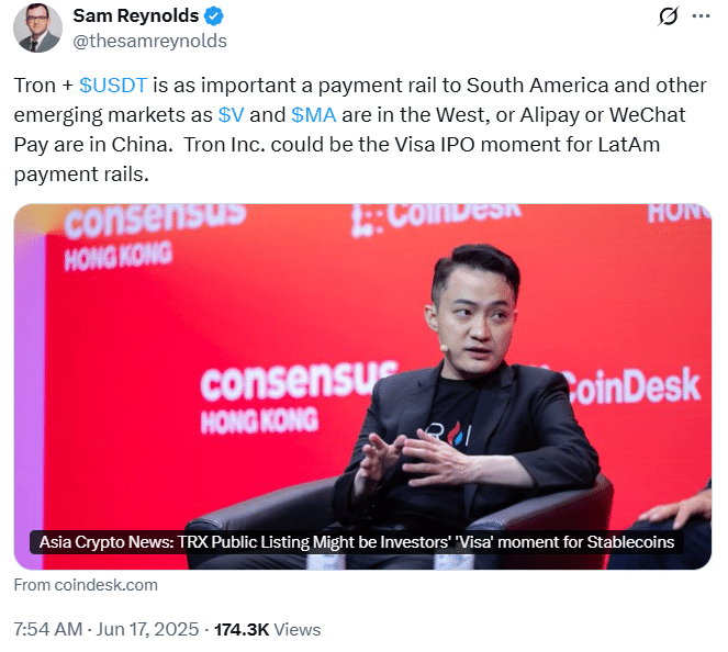 Tron IPO