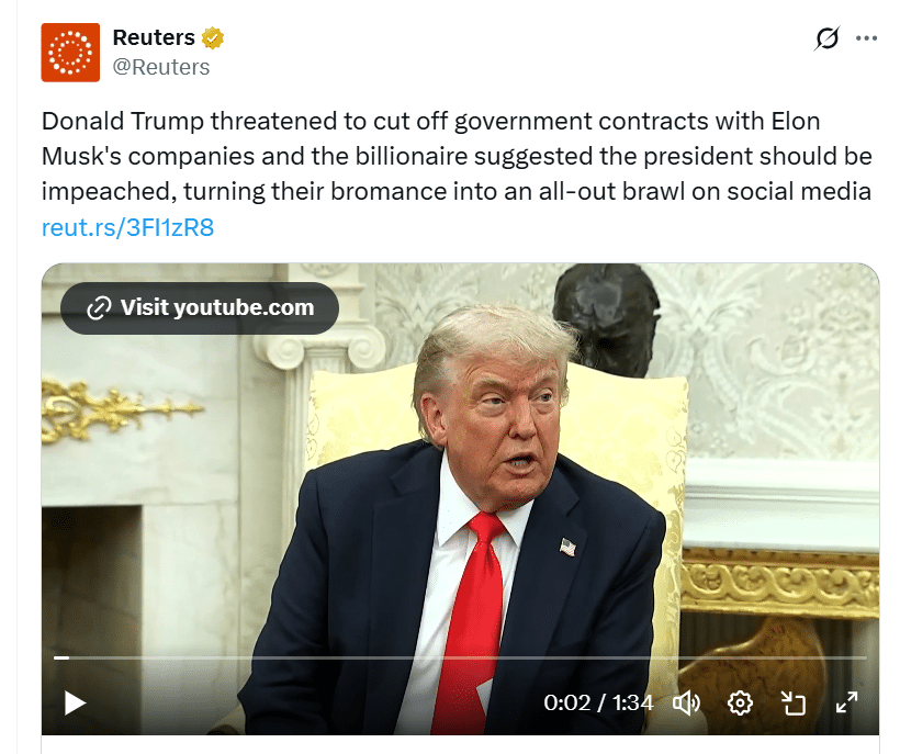 Trump​ vs Musk